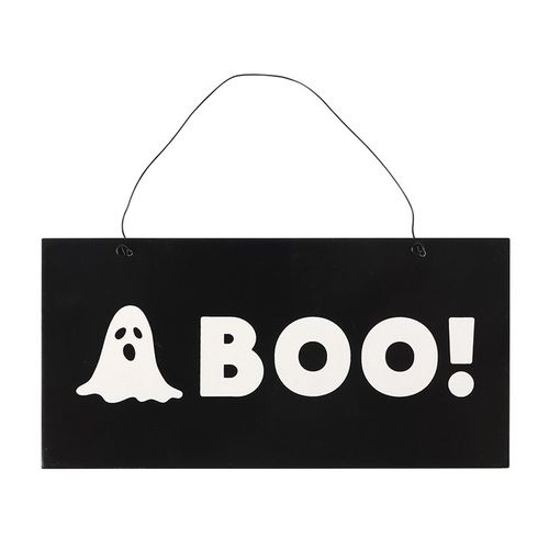 Boo ghost hanging sign