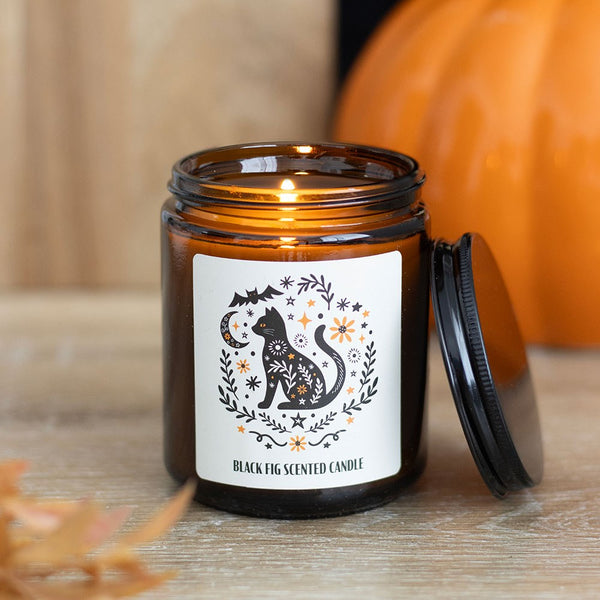 Frightful Folk Cat Black Fig Scented Candle