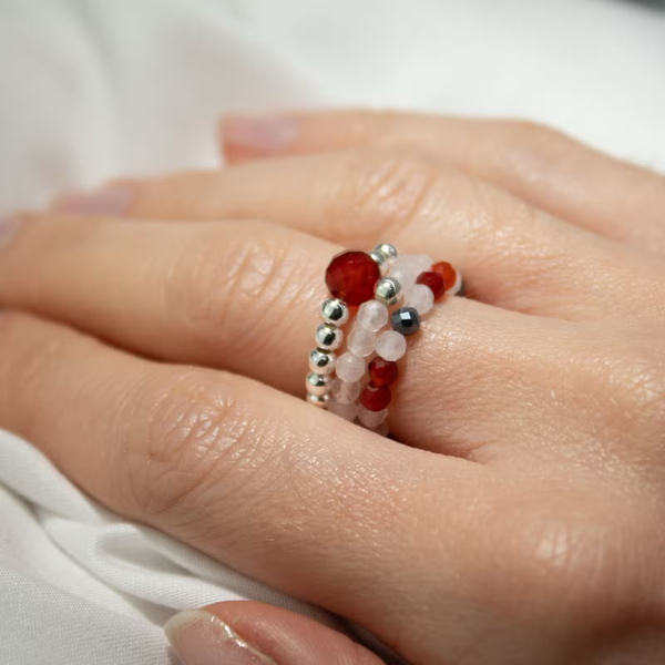 Love & Flame Ring Sets Nymph Spirit Gemstone