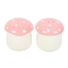 Pink Mushroom Salt and Pepper Shakers