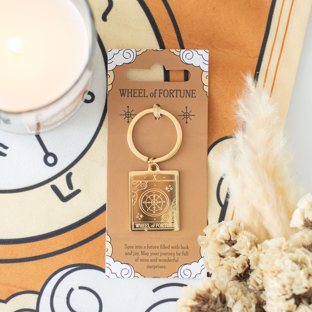 The Wheel of Fortune Tarot Keyring