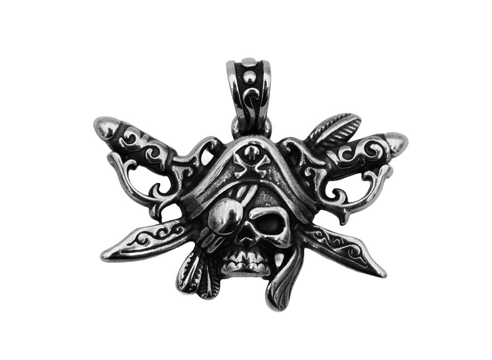 Stainless Steel Pirate Pendant