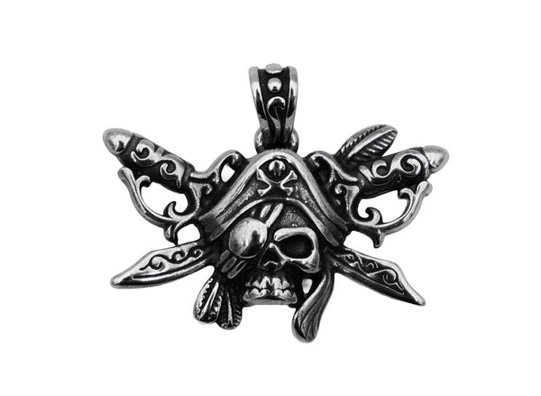 Stainless Steel Pirate Pendant