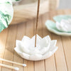 White Lotus Incense Stick Holder