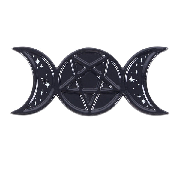 Spellbound Secrets Triple Moon Incense Stick Holder