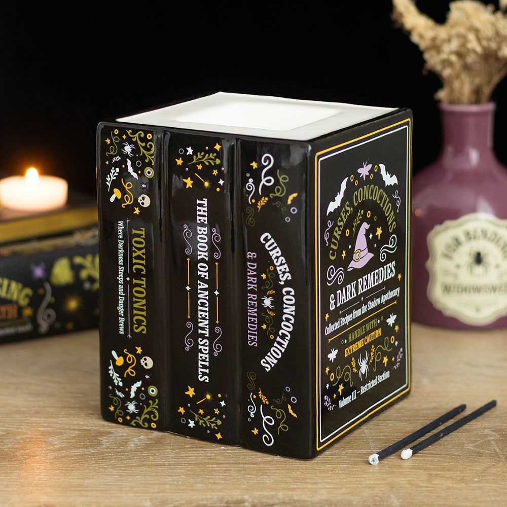 Witches Apothecary Book Shaped Oil Burner