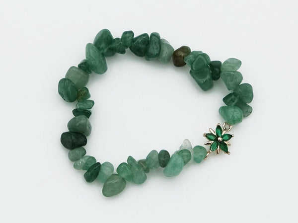 Green Aventurine Flower Bracelet