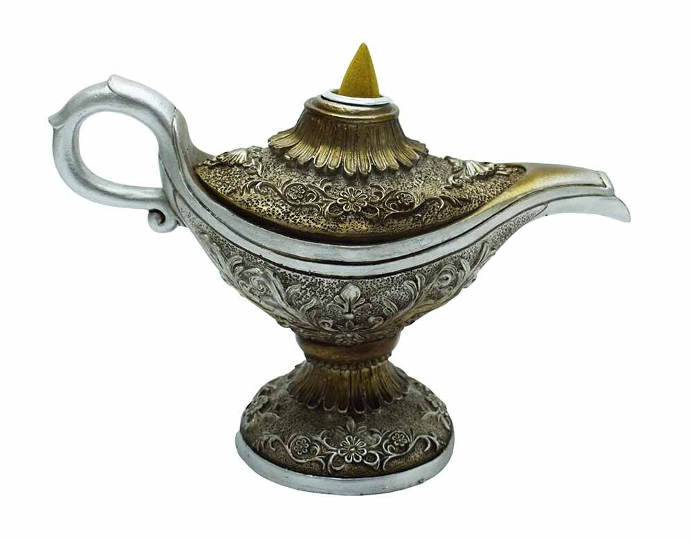 Magic Lamp Backflow Burner Silver