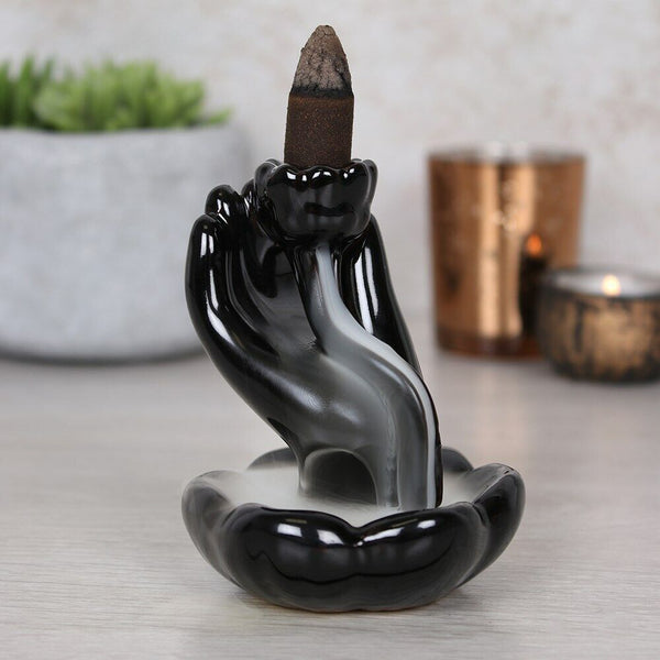 Hand & Lotus Flower Backflow Burner