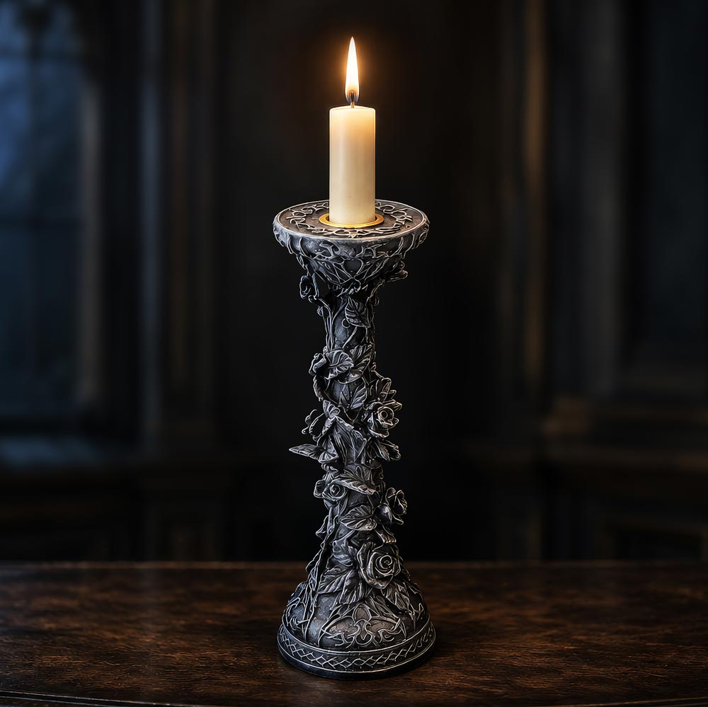 Midnight Rose Candle Holder