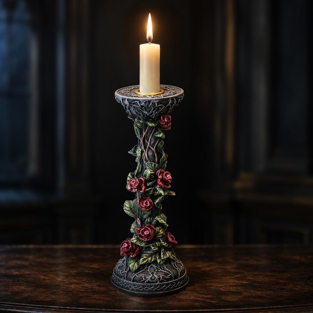 Scarlet Rose Candle Holder