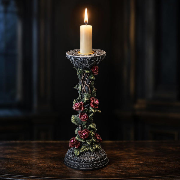 Scarlet Rose Candle Holder