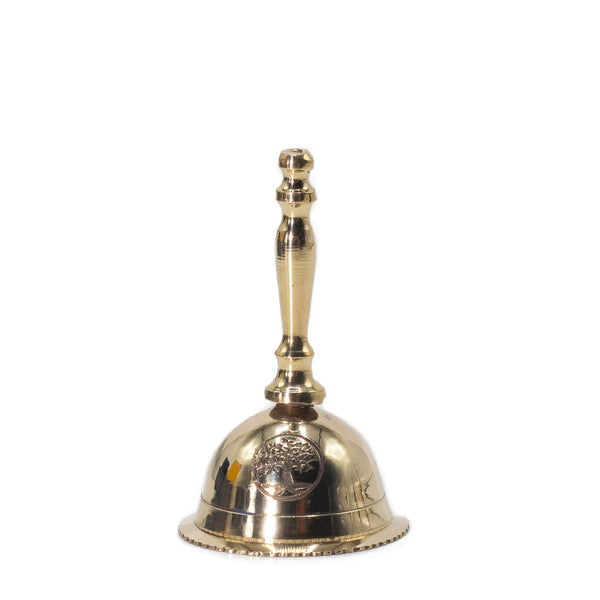 Small Altar Brass Bell - Tree Of Life