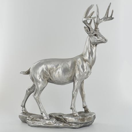 Antique Silver Large Stag