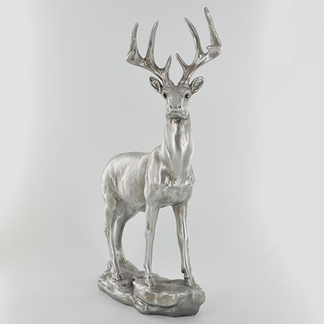 Antique Silver Large Stag