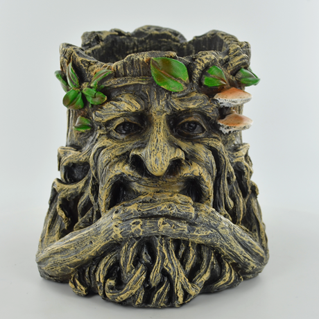 Tree Man Holding Beard Pot