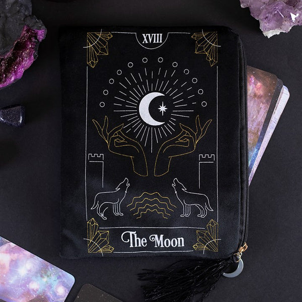 Moon Tarot Card Zipped Bag
