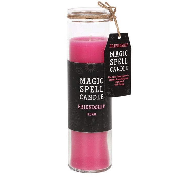 Floral Friendship Spell Tube Candle