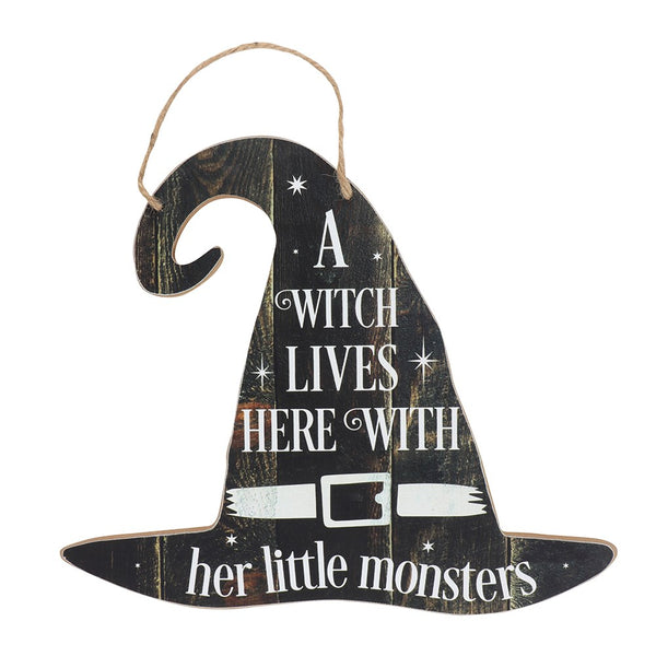 A Witch Lives Here Sign