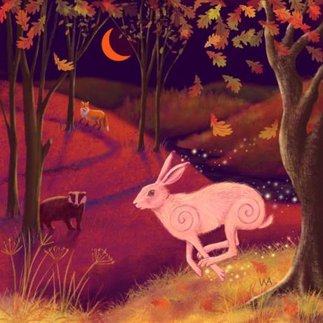 One Magical Autumn Night Tile