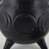 Triple Moon Cast Iron Small Cauldron