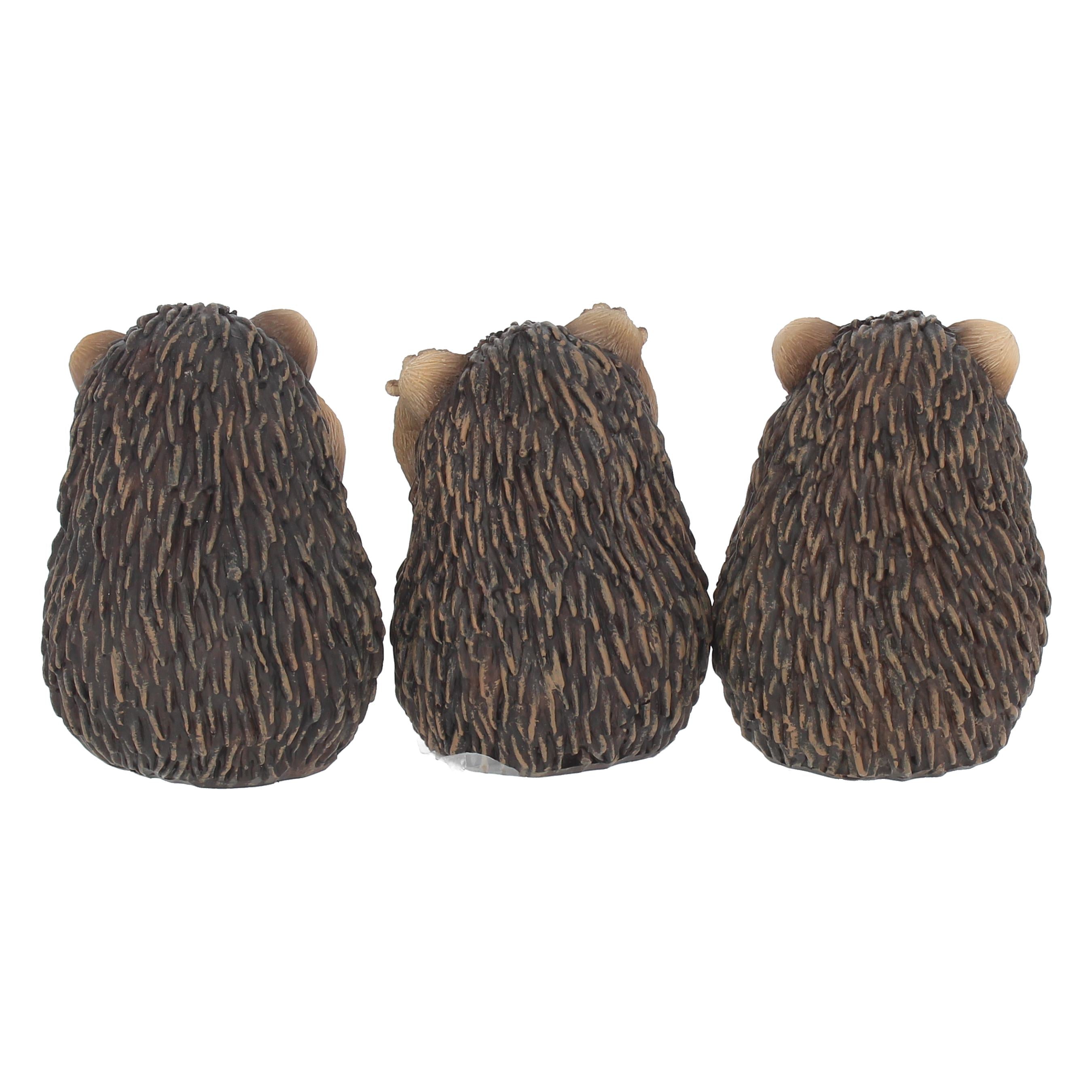 Three Wise Hedgehogs