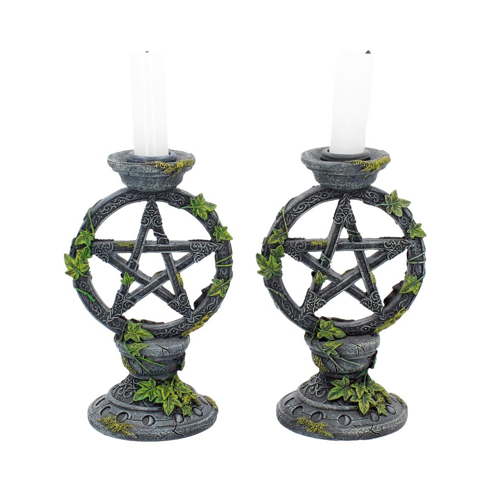Wiccan Pentagram Candlestick