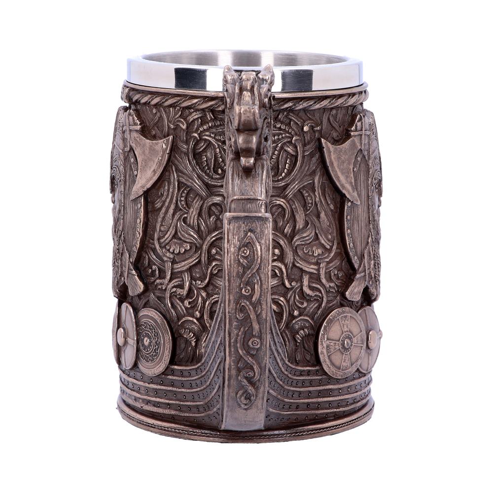 Bronze Drakkar Viking Tankard