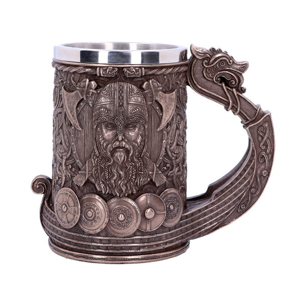 Bronze Drakkar Viking Tankard