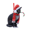 Candy Cane Cat Hanging Ornament