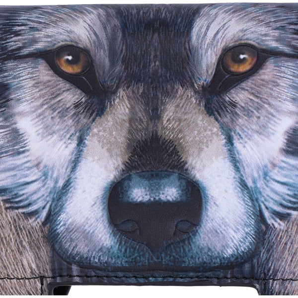 Guardian Wolf Embossed Purse