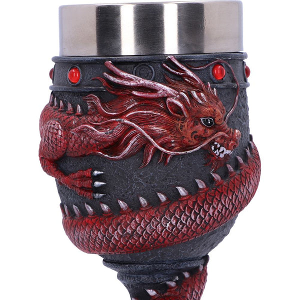 Dragon Coil Goblet Red