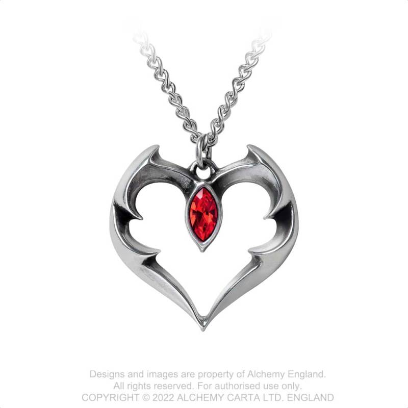 Bat Heart Pendant