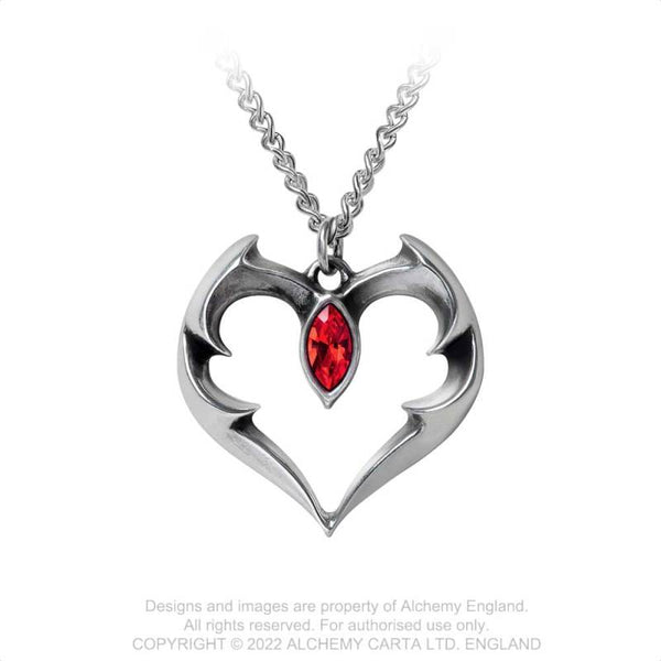 Bat Heart Pendant